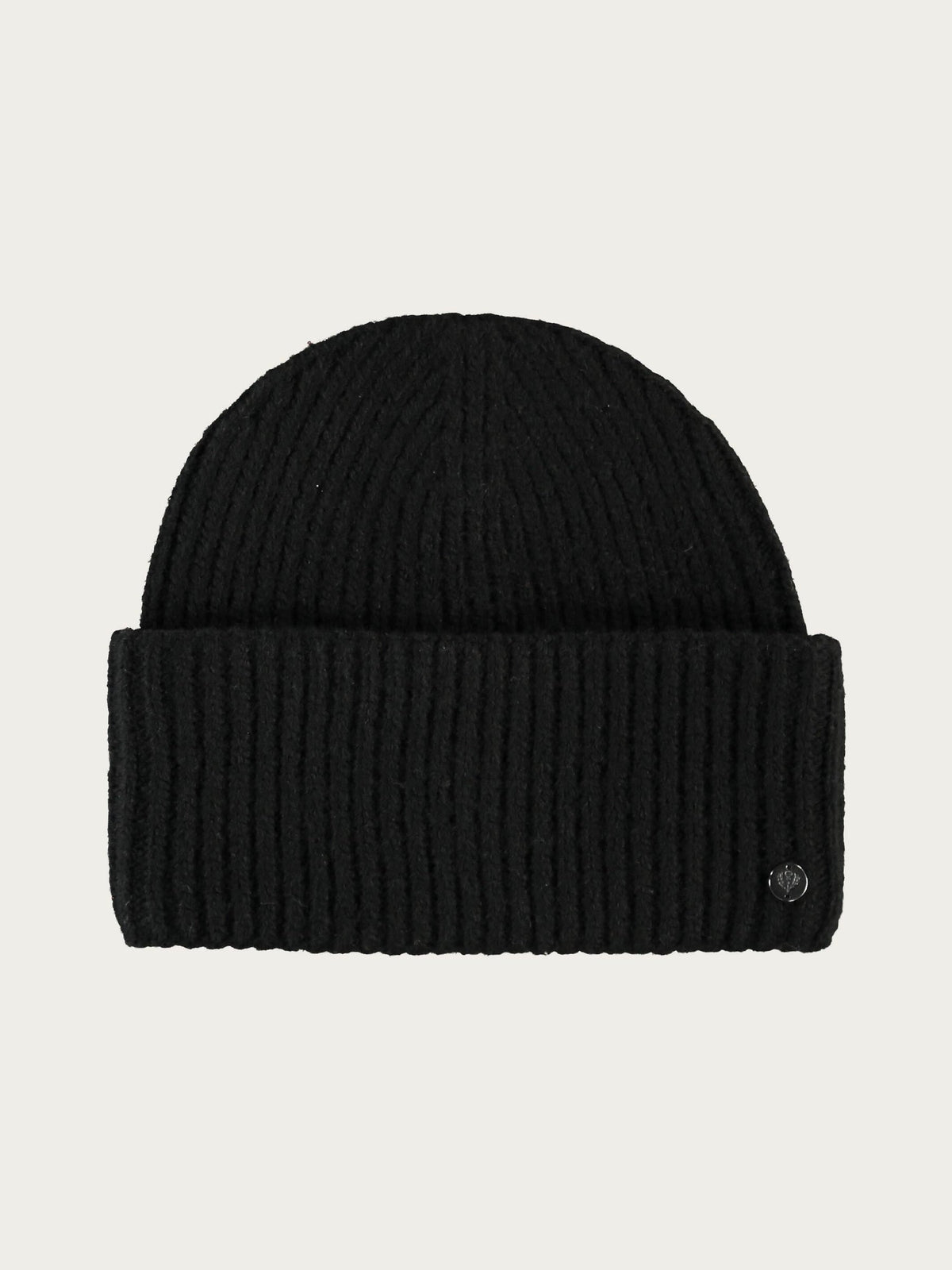 Rib Knit Toque Black
