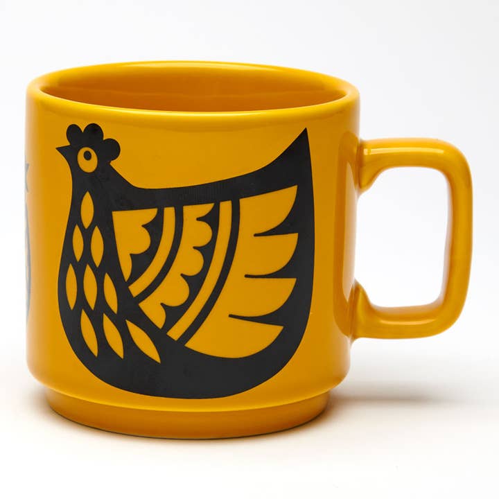 Magpie X Hornsea Chicken Family Mug