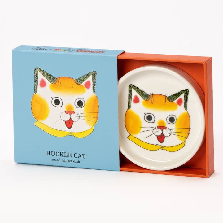 Magpie X Richard Scarry Huckle Face Round Trinket Dish