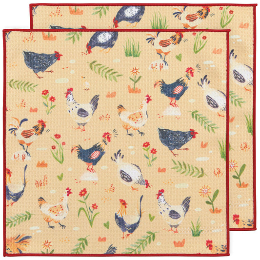Free Range Recycled Microfibre Dishcloth Set