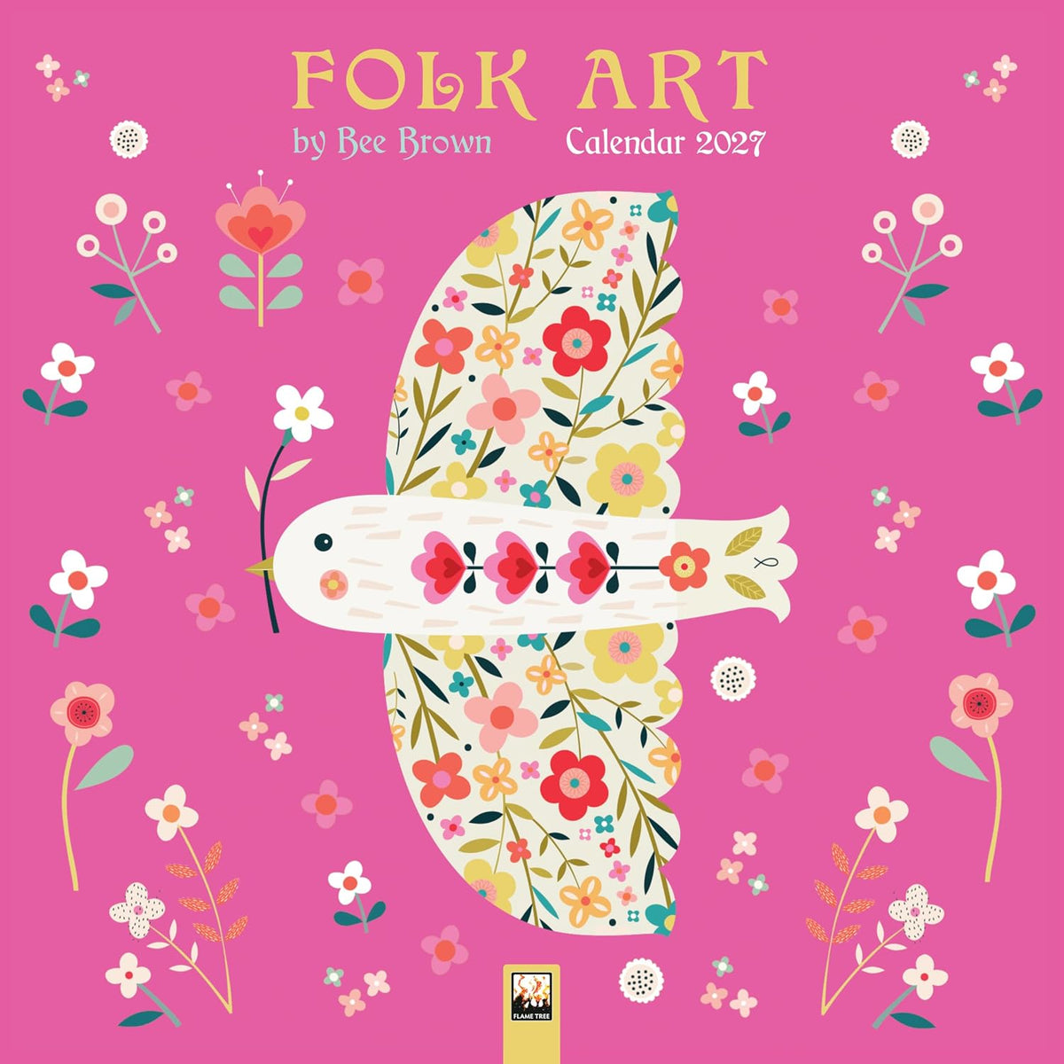 Folk Art by Bee Brown 2027 Wall Calendar