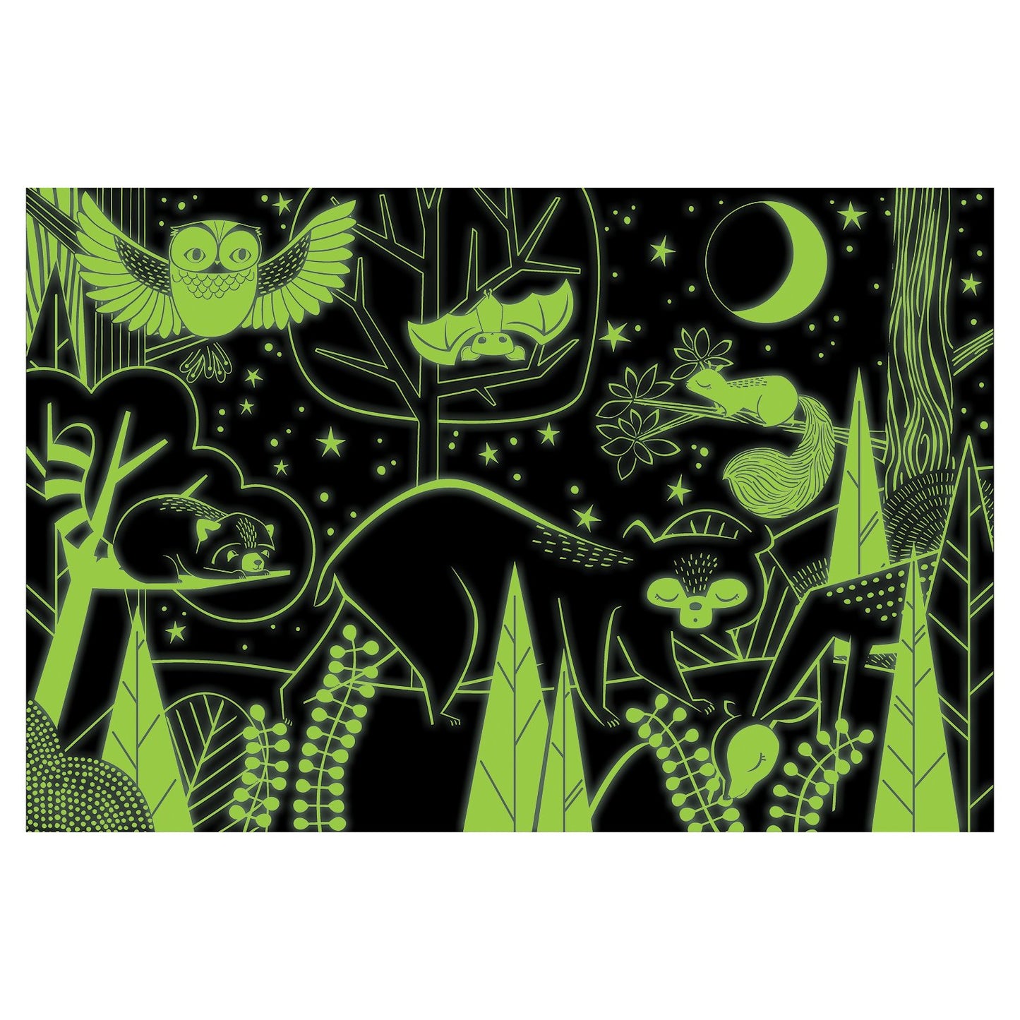 In The Forest 100 Piece Glow In The Dark Puzzle
