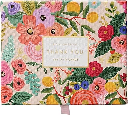 Garden Party Thank You Cards in Keepsake Box (Set of 8)