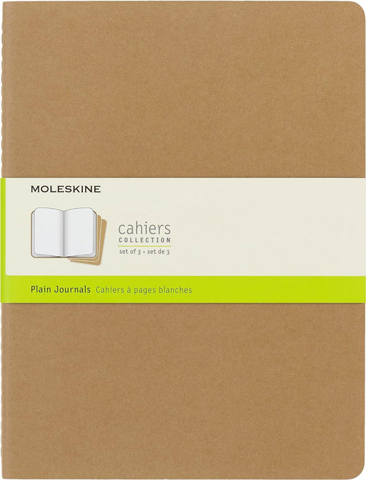Moleskine Plain Softcover Journal Set of 3