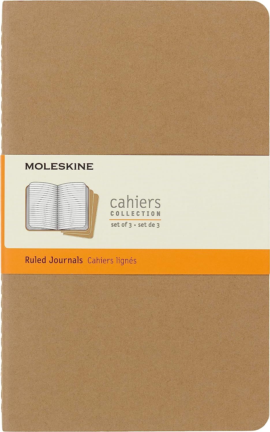 Moleskine Ruled Softcover Journal Set of 3