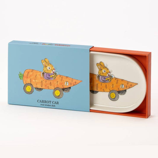 Magpie X Richard Scarry Carrot Car Oval Trinket Dish