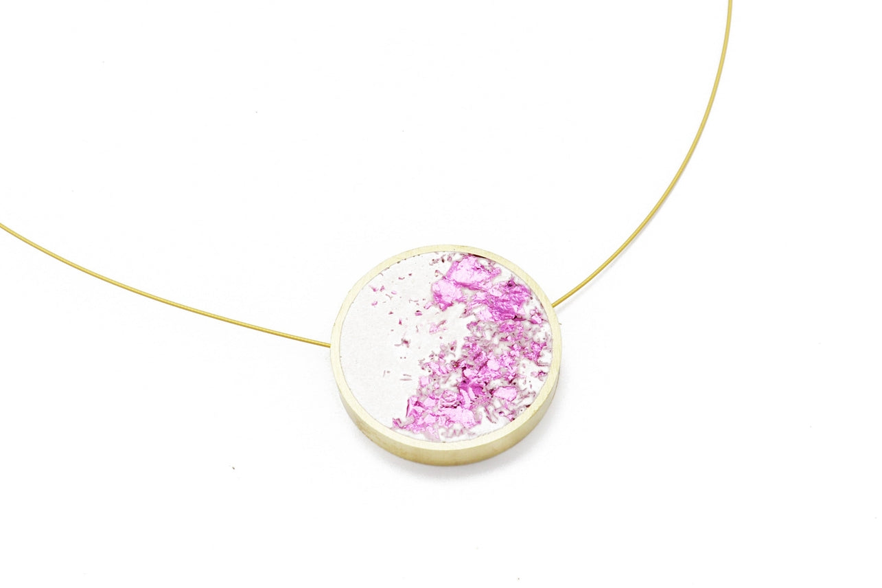 Concrete Framed Necklace