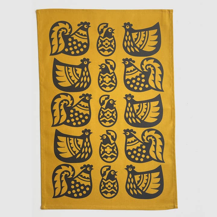 Magpie X Hornsea Chicken Tea Towel