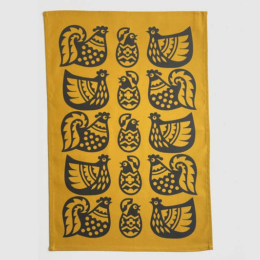Magpie X Hornsea Chicken Tea Towel