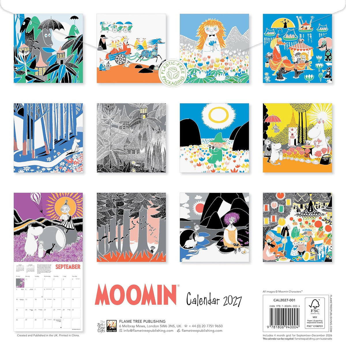 Moomin 2027 Wall Calendar