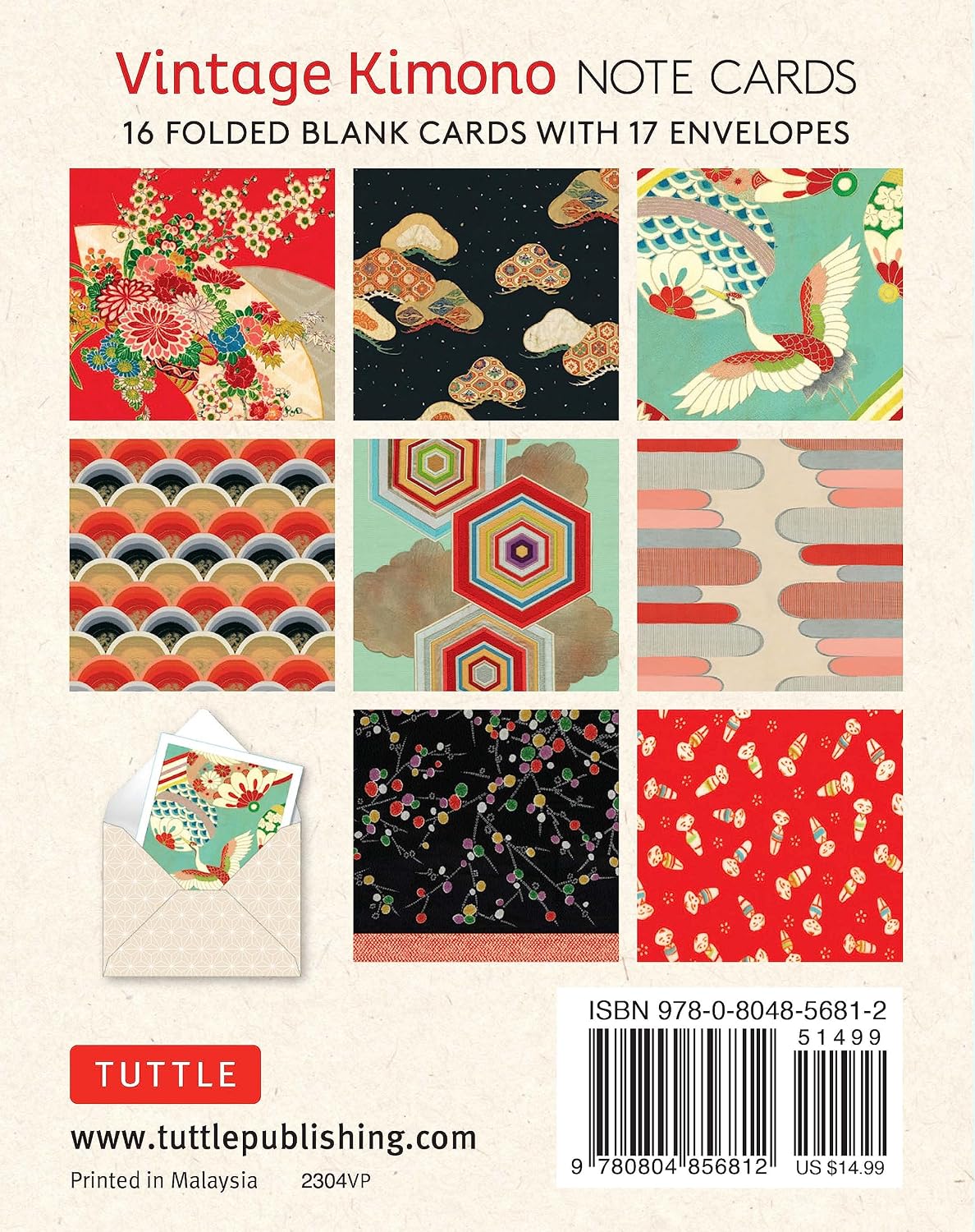 Vintage Kimono Note Cards