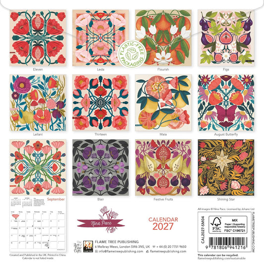 Nina Pace 2027 Mini Wall Calendar
