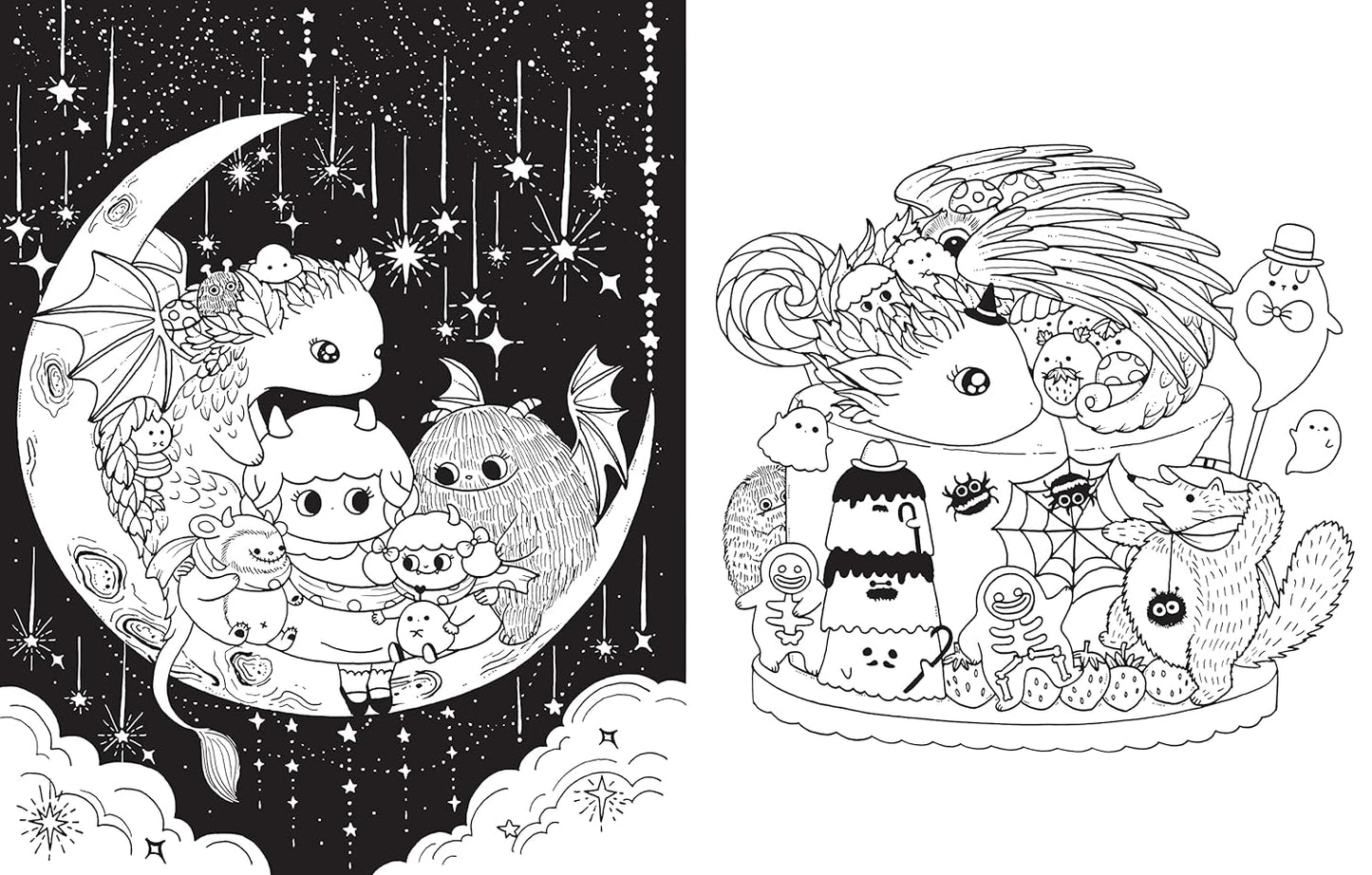 A Million Little Monsters: Frightful Creatures to Color