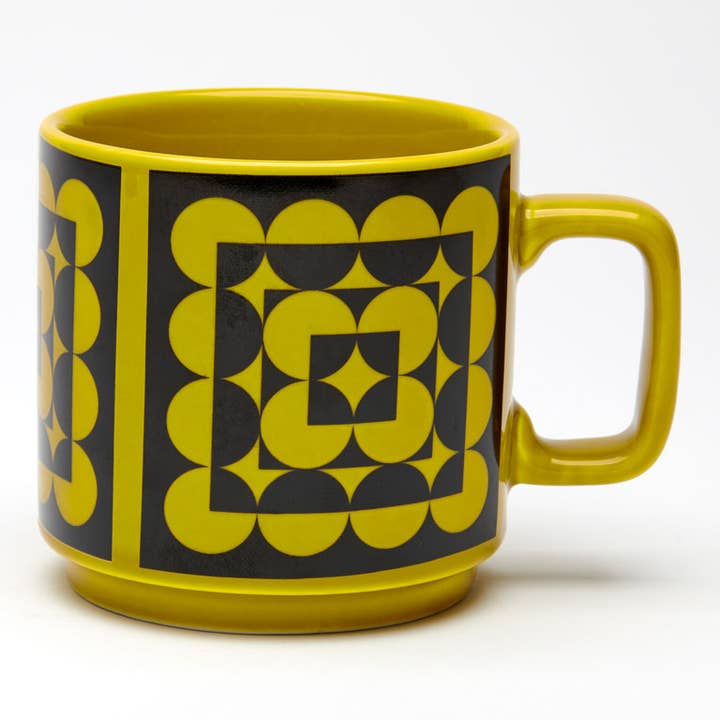 Magpie X Hornsea Squarcles Chartreuse Mug