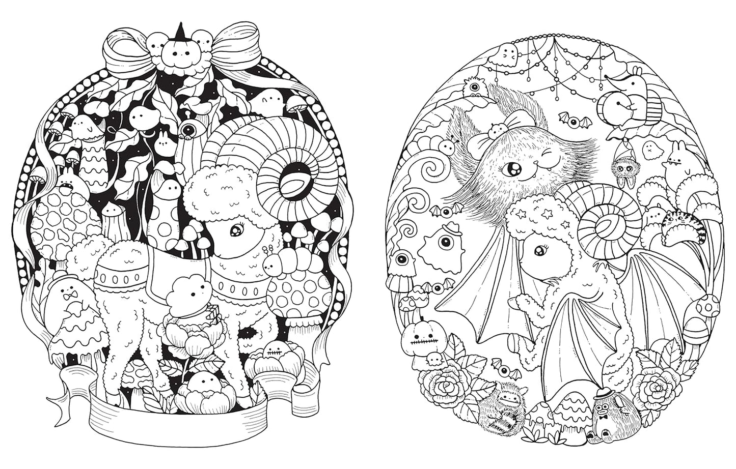 A Million Little Monsters: Frightful Creatures to Color