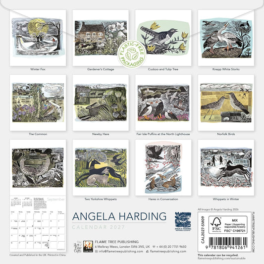 Angela Harding 2027 Mini Wall Calendar
