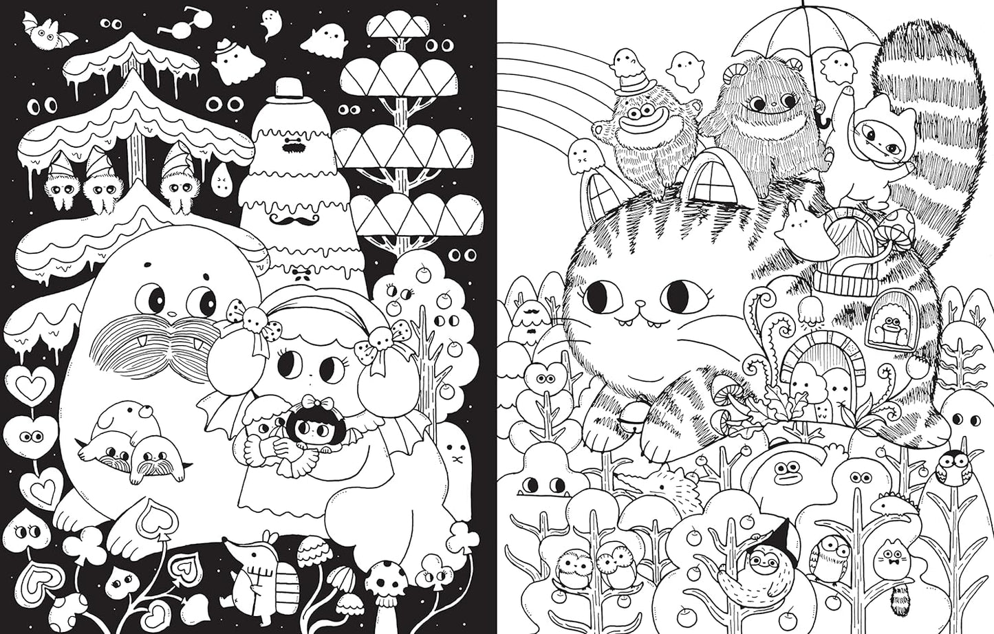 A Million Little Monsters: Frightful Creatures to Color