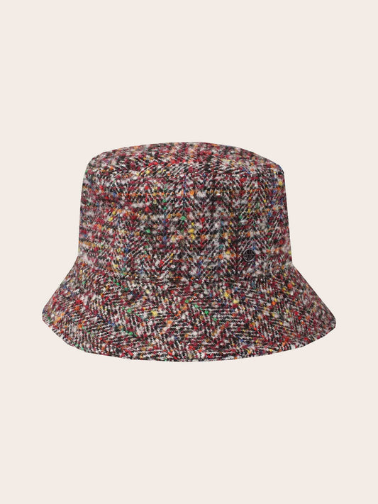 Checkered Pattern Lined Bucket Hat