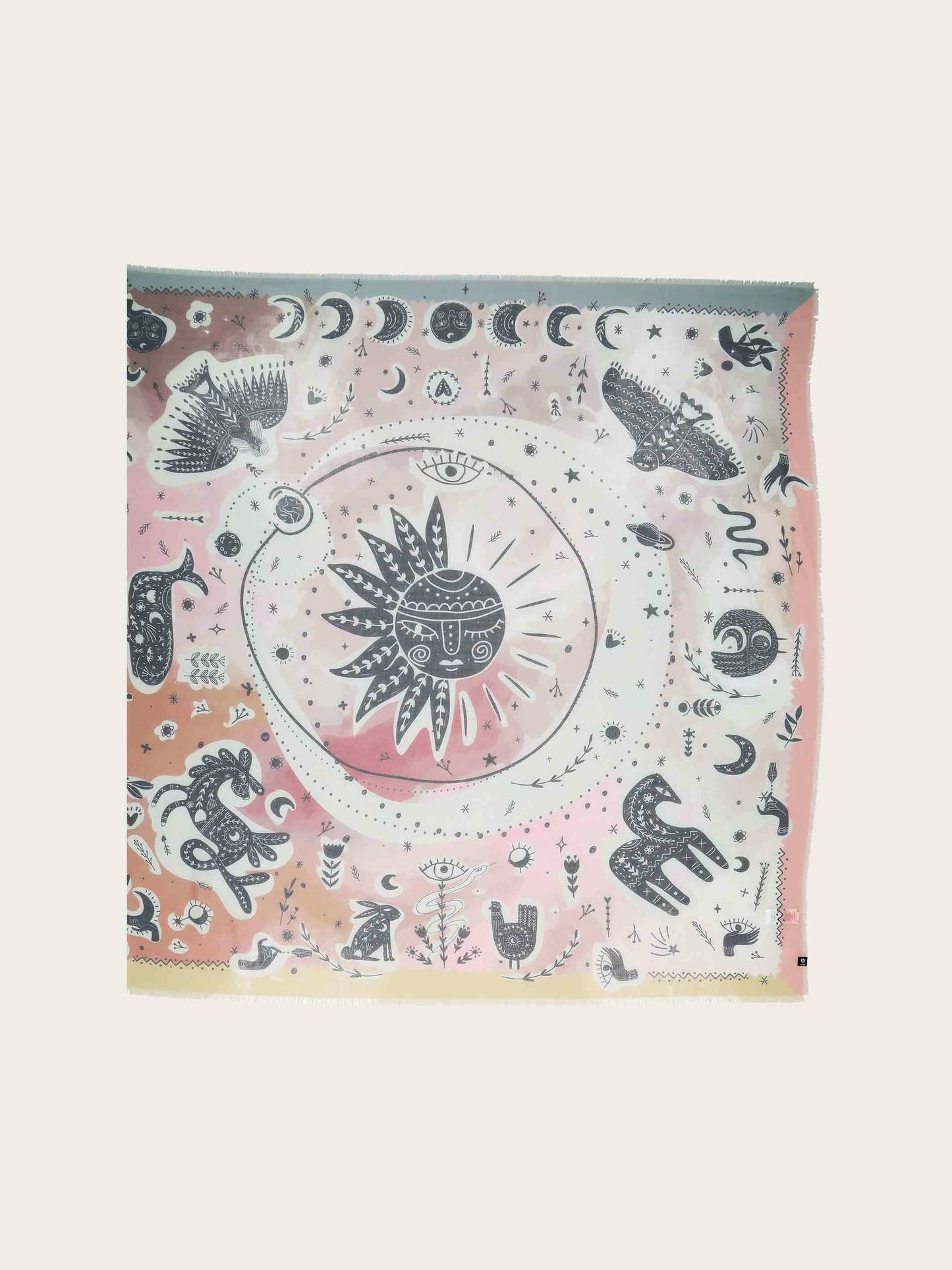 Square Scarf with Mystical Motif