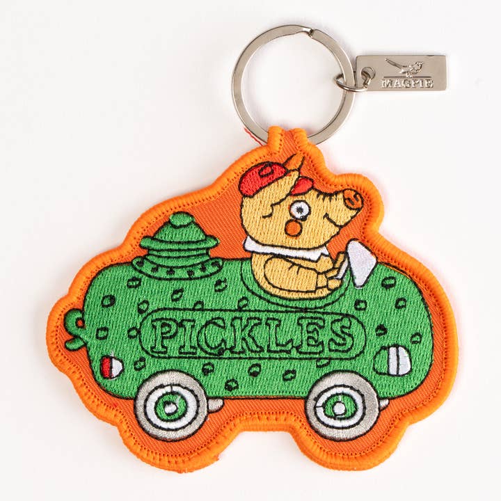 Magpie X Richard Scarry Picklecar Key Charm