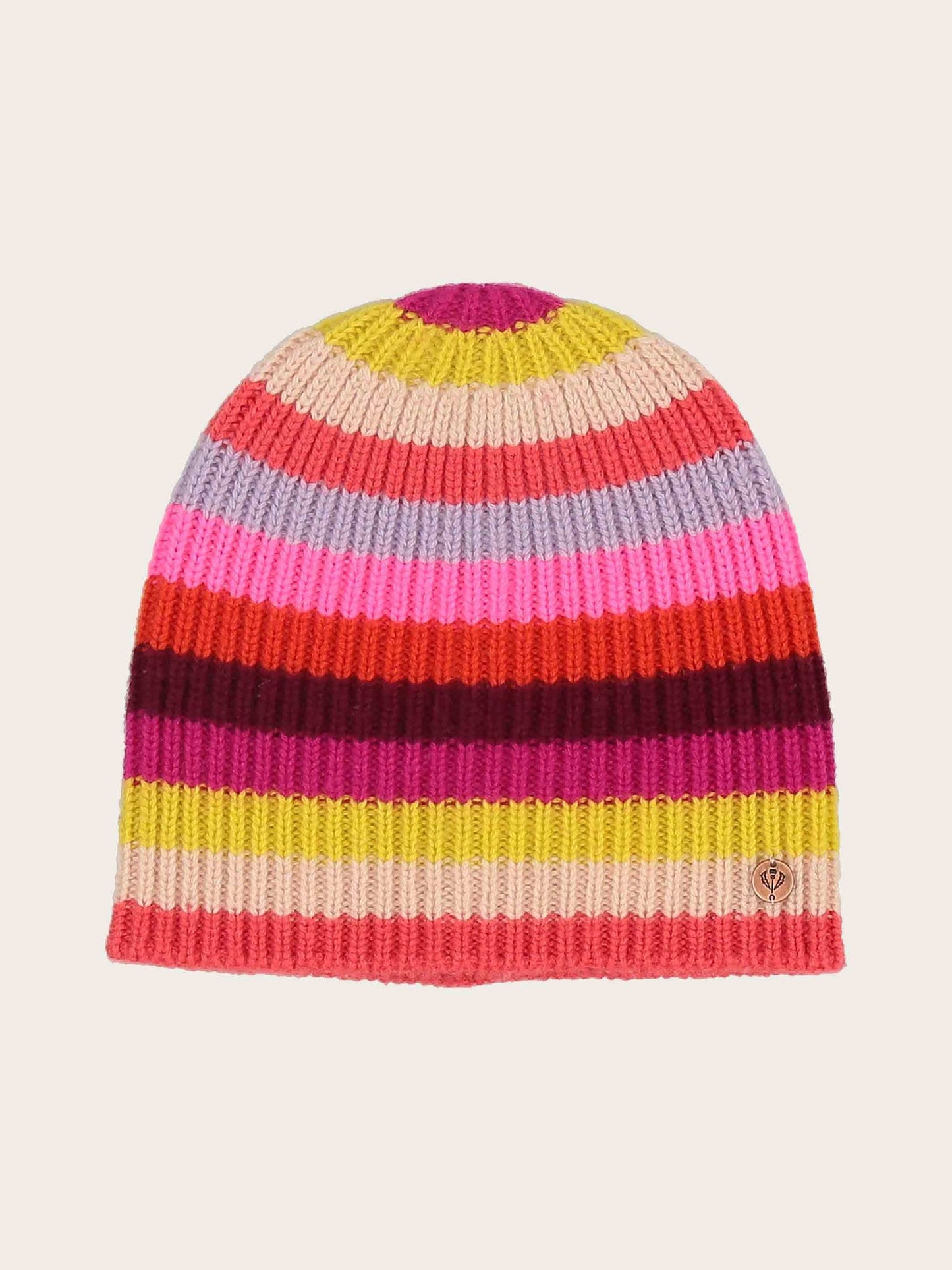 Pure Wool Striped Knit Hat