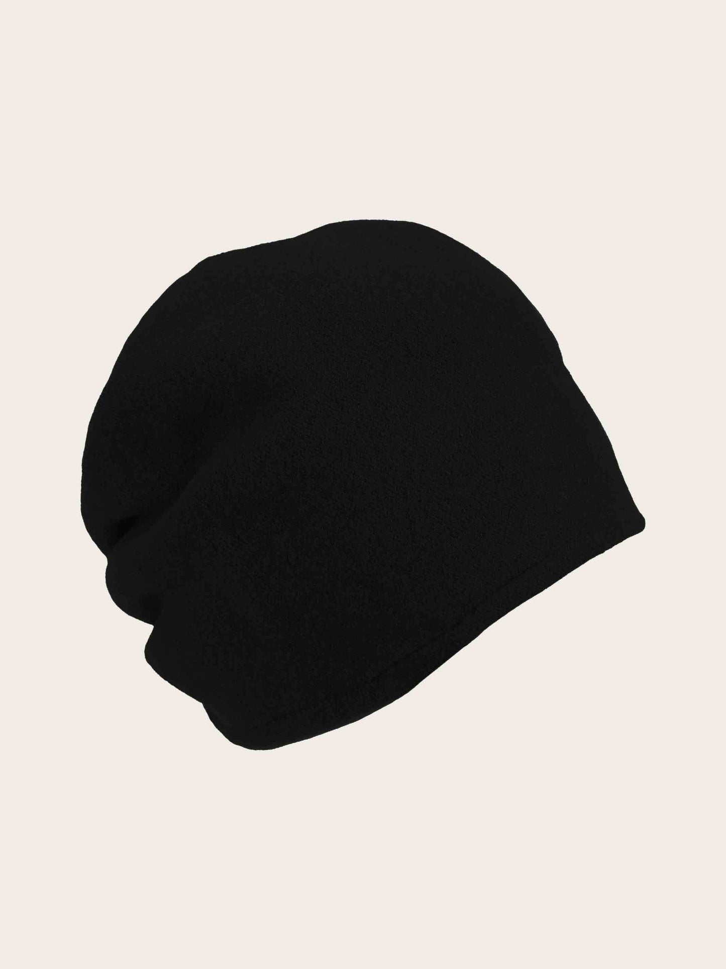 Wool Beanie With Folded Back