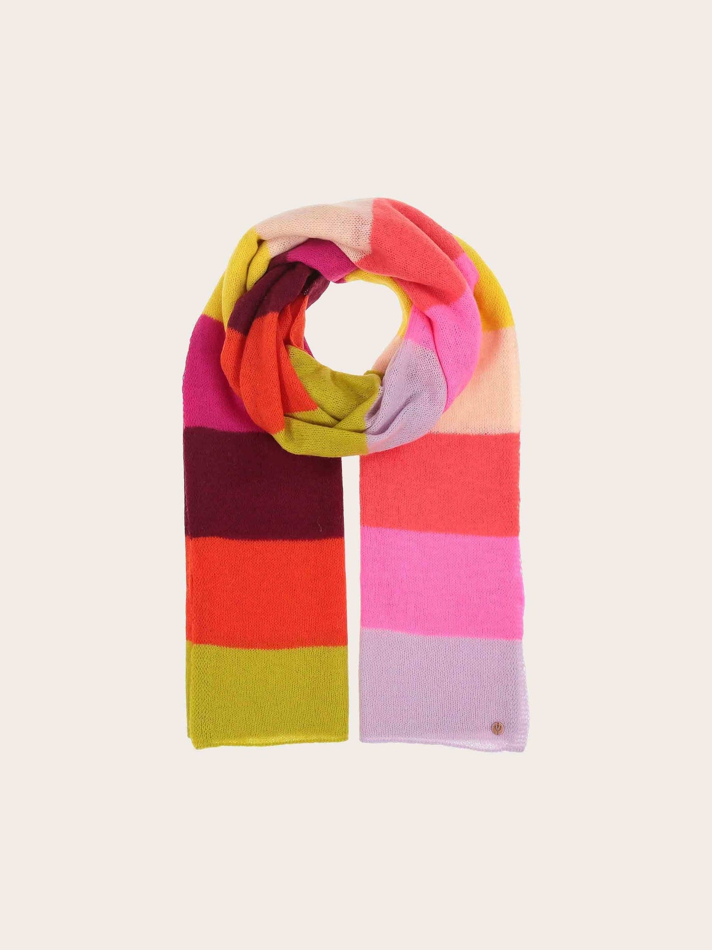 Block Stripe Wool Scarf