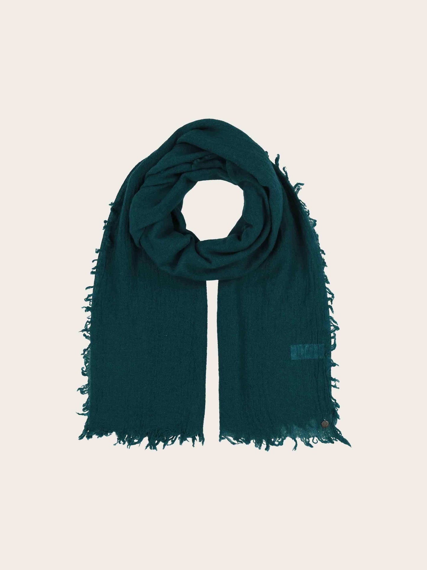 Lightweight Wool Solid Fringe Evening Wrap