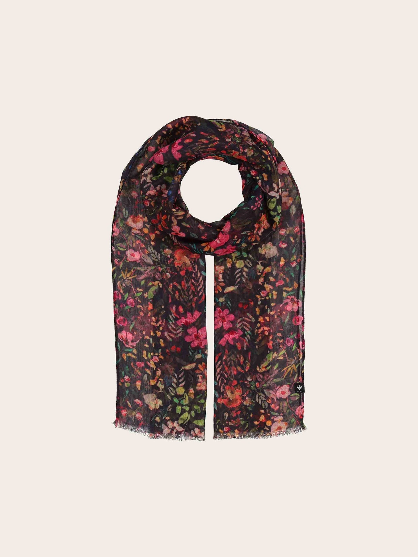Lightweight Recycled Polyester Floral Scarf