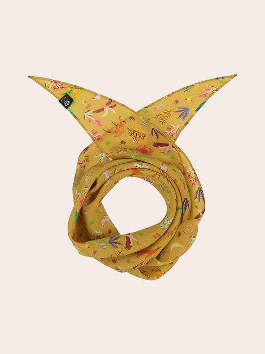 Animal Print Silk Bandana