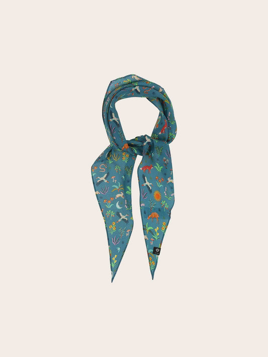 Animal Print Silk Bandana