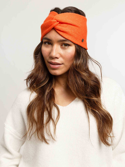 Wide Knit Headband Brown