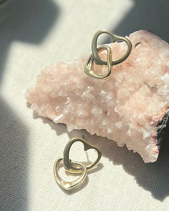 Linked Heart Earrings