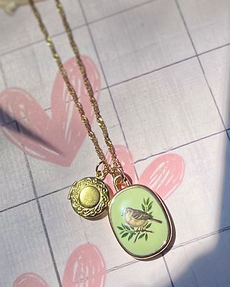 Ceramic Little Locket Pendants