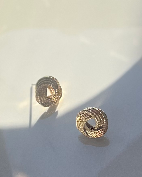Textured Knot Earrings