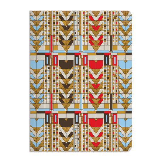 Frank Lloyd Wright Tree of Life Flowers Embroidered Notebook