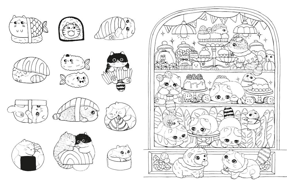 A Million Kittens: Adorable Felines to Color