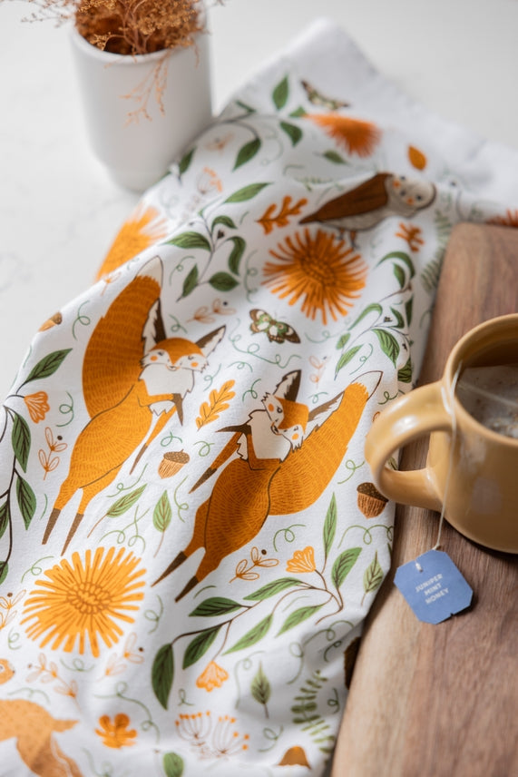 Fall Forest Tea Towel