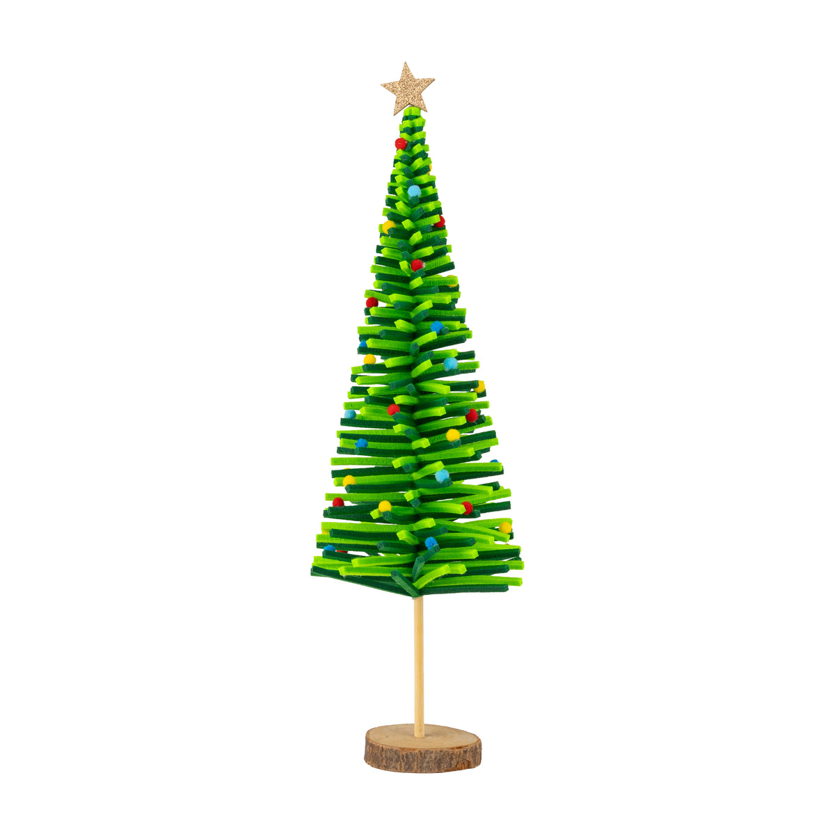 Felt Tree Multicolour Pom Poms 21.5"