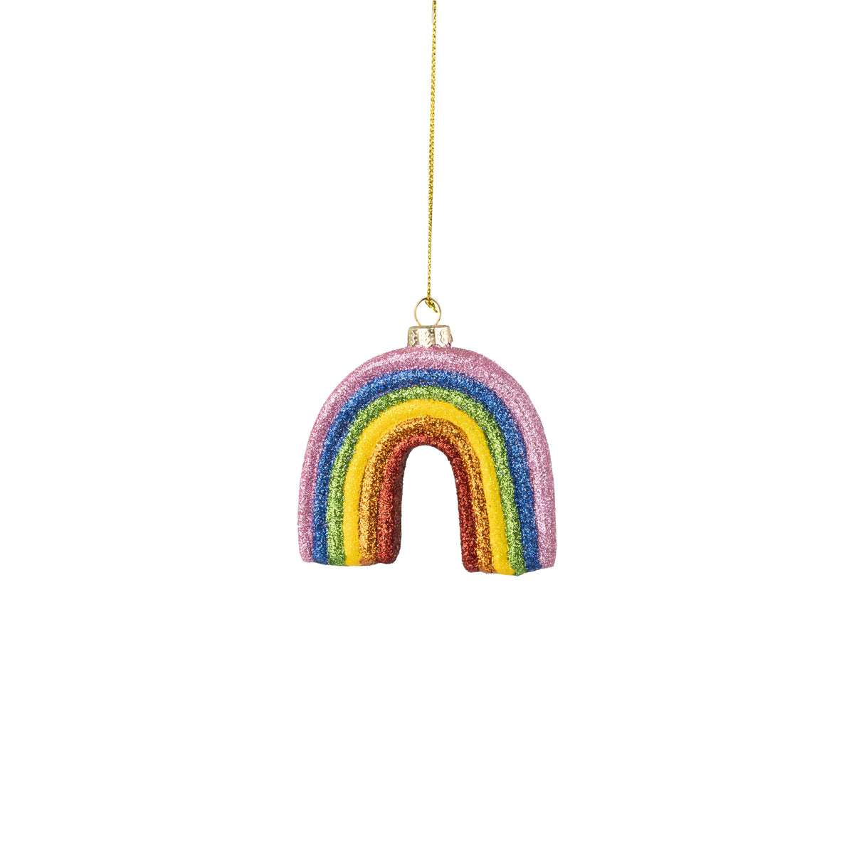 Rainbow Glass Ornament