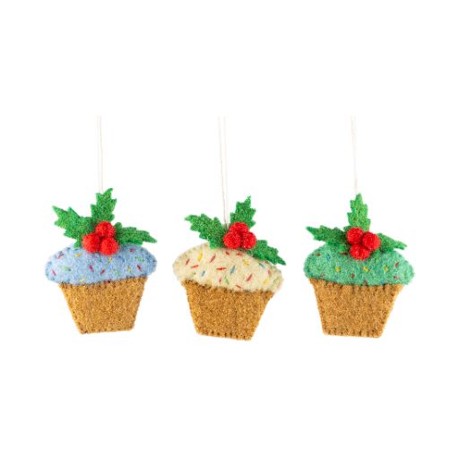Felt Cupcake Ornament