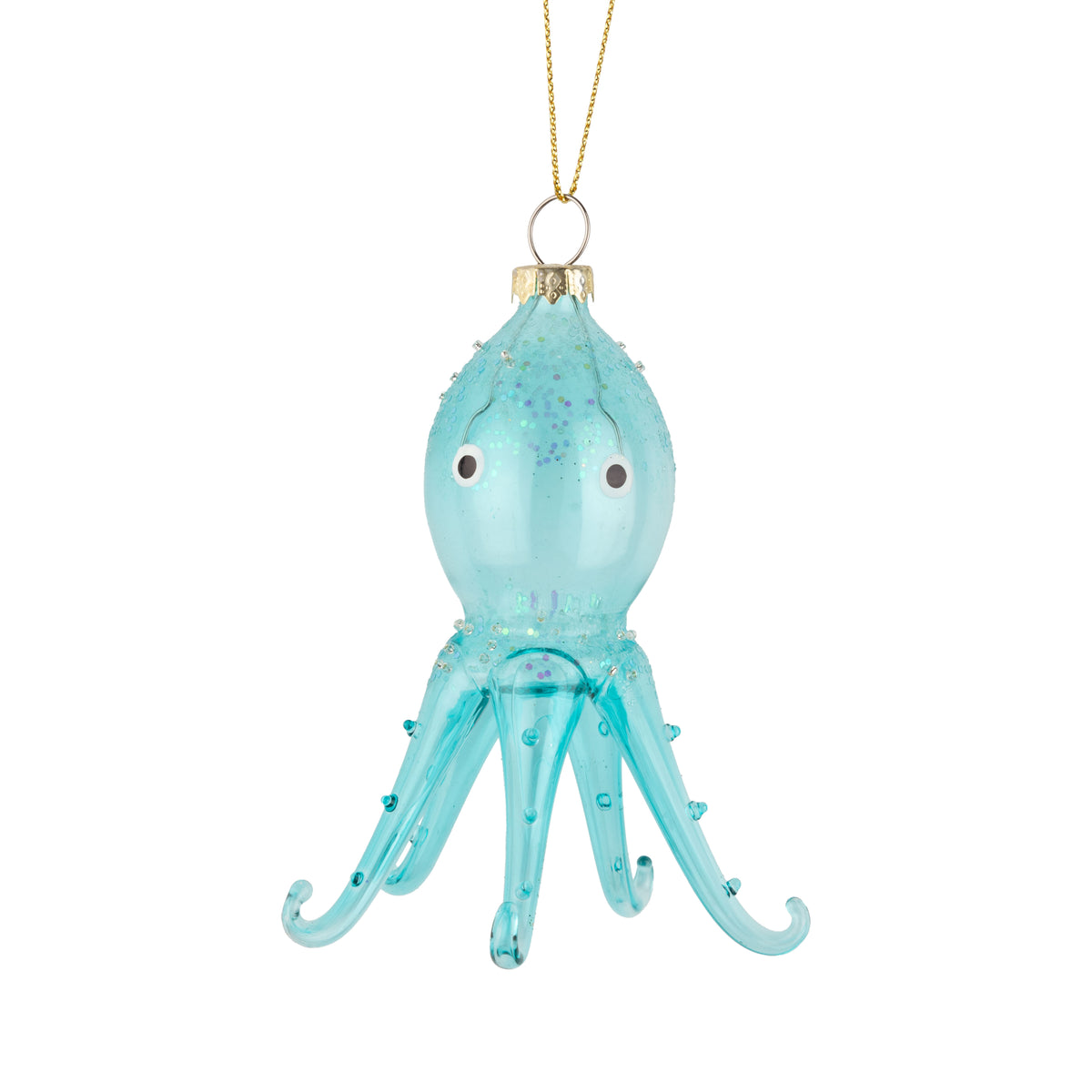 Octopus Glass Ornament