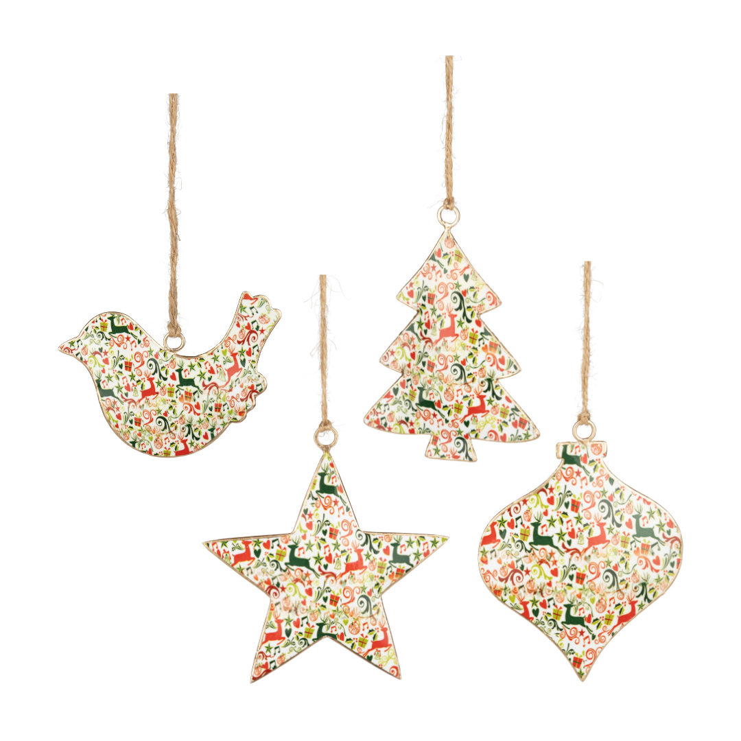 Colourful Metal Shaped Ornament