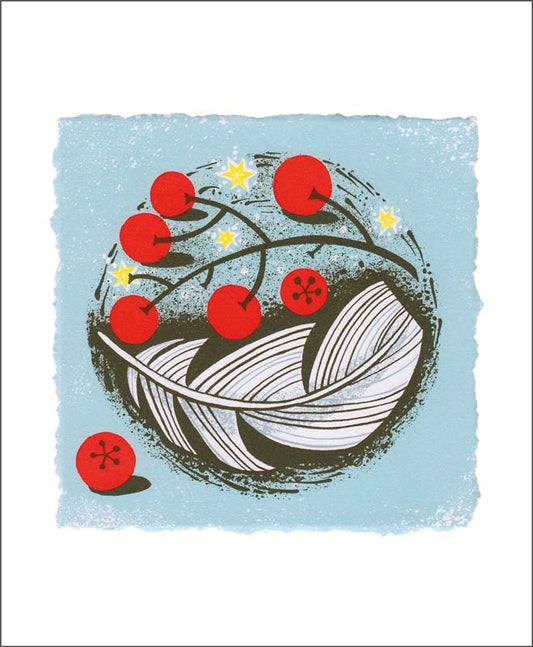 Berries and Feather Card
