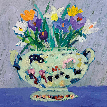 Gold, Cream, & Violet Card