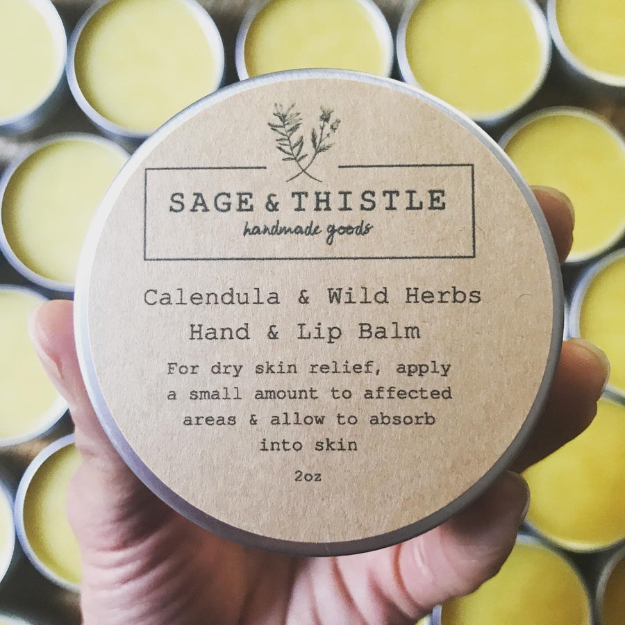 Calendula & Wild Herbs Hand + Lip Salve