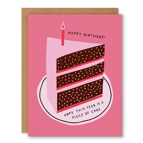 Piece Of Cake Birthday Card