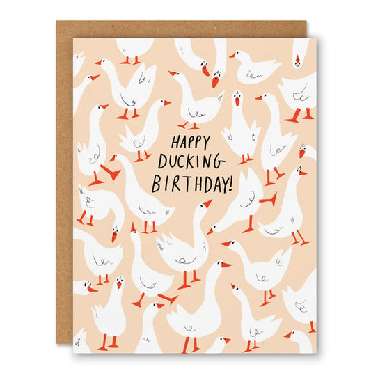 Happy Ducking Birthday Card
