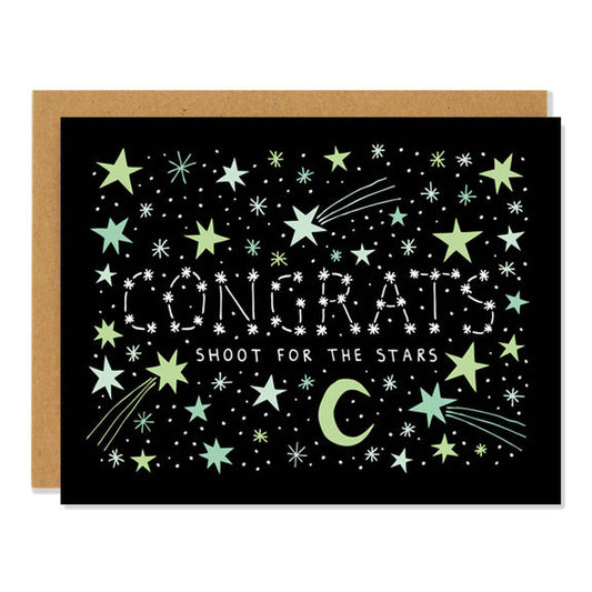 Shoot For The Stars Congrats Card