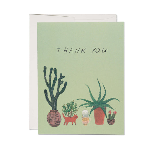 Cactus Thank You Card